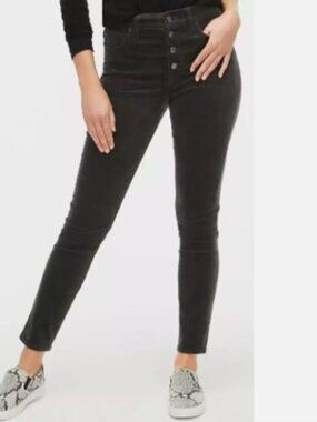 J. Crew Skinny Corduroy Pants In Gray Size 32